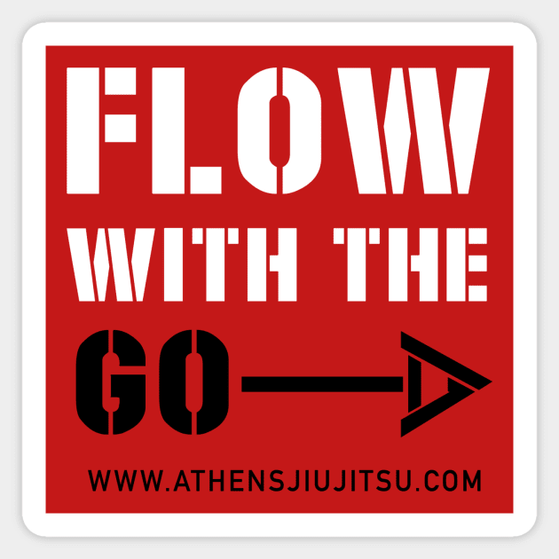 FLOW WITH THE GO Sticker by AmericanBlackBeltAcademy